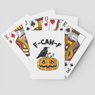 Lustiger gothischer Krähen-Humor F-Caw-F Essential Spielkarten