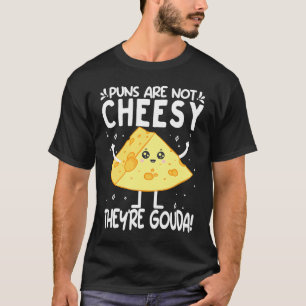 Lustiger Gouda-Fan Cheesus Mehr Käse Brie Gouda V T-Shirt