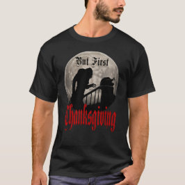 Lustiger Graf Dracula Vampir Erntedankfest-Truthah T-Shirt