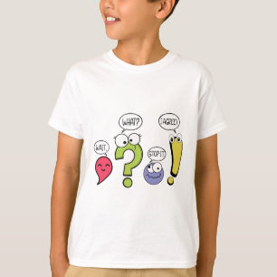 Lustiger Grammatiklehrer Interpunktion Wart Was St T-Shirt