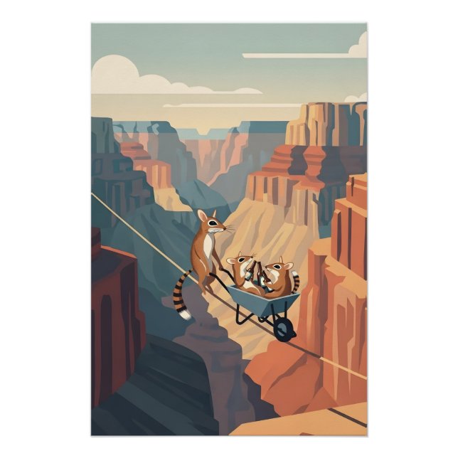 Lustiger Grand Canyon Poster (Vorderseite)