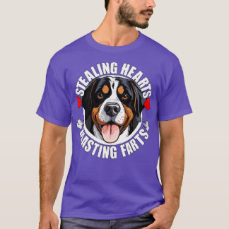 Lustiger Greater Swiss Mountain Dog Swissy stiehlt T-Shirt
