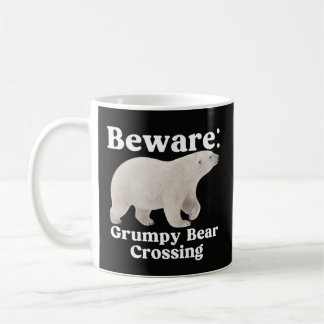Lustiger Griesgrämiger-Bär-Kreuzung-Warnbecher Kaffeetasse