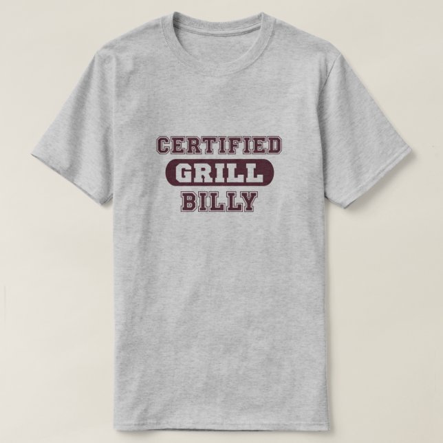 Lustiger Grill Billy T-Shirt (Design vorne)