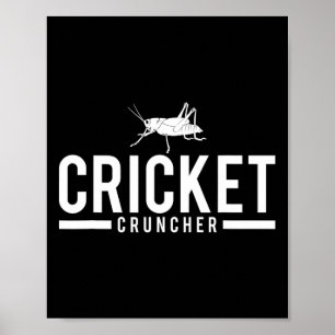 Lustiger Grille Zerquetscher Insektengrafik Poster