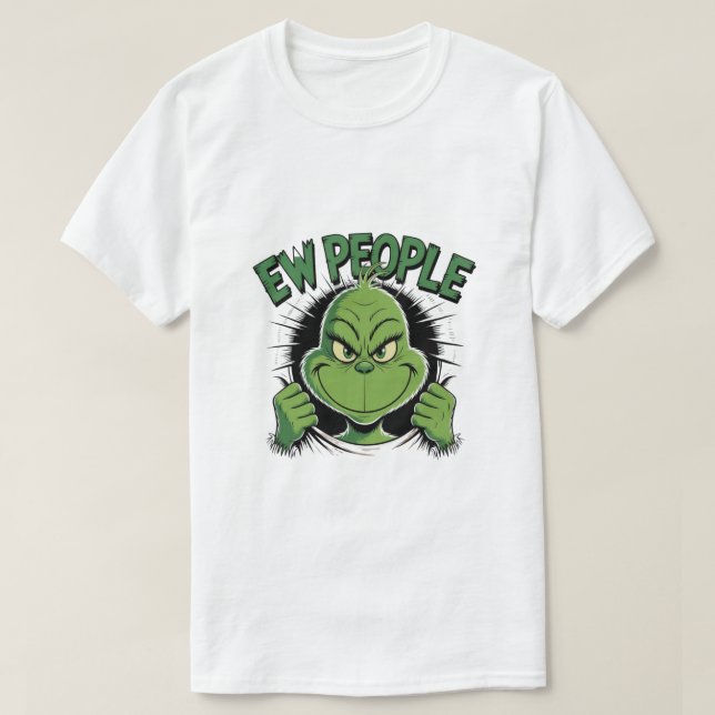 Lustiger Grinch Weihnachten, Ein Volk T-Shirt (Design vorne)