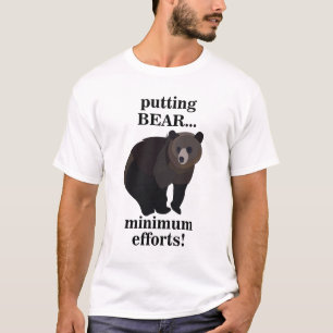 Lustiger Grizzlybär mit minimalem Einsatz T-Shirt