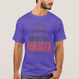Lustiger großartiger Marketing-Manager-Job Beruf v T-Shirt