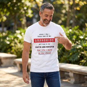 Lustiger Großeltern-Spruch Sarg Enkelkinder  T-Shirt