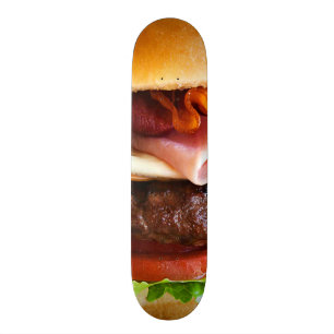 Lustiger großer Burger Skateboard