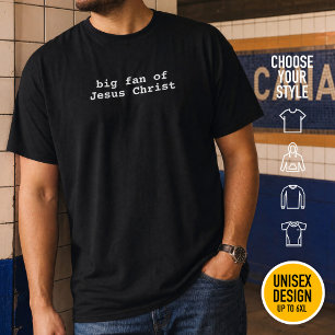 Lustiger großer Fan von Jesus Christus Courier Sch T-Shirt