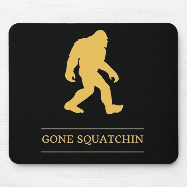 Lustiger großer Fuß gegangenes Squatchin Sasquatch Mousepad (Vorne)