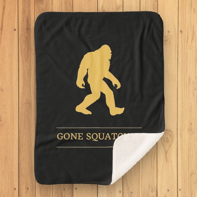 Lustiger großer Fuß gegangenes Squatchin Sasquatch Sherpadecke (Von Creator hochgeladen)