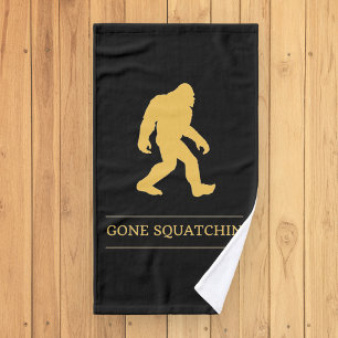 Lustiger Großer Fuß Verschwundenes Sasquatch Handtuch
