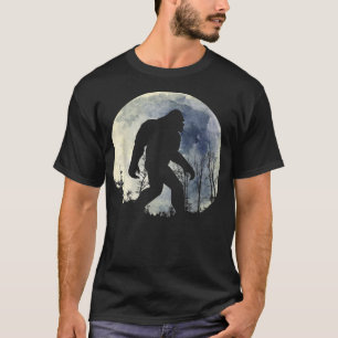 lustiger Großfußsasquatsch Vollmond  T-Shirt