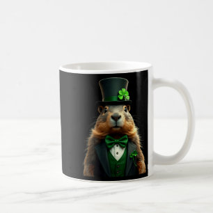 Lustiger Groundhog Leprechaun Ground Hog Tag St. P Kaffeetasse