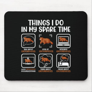 Lustiger Groundhog-Liebhaber Woodchuck Ground Hog  Mousepad