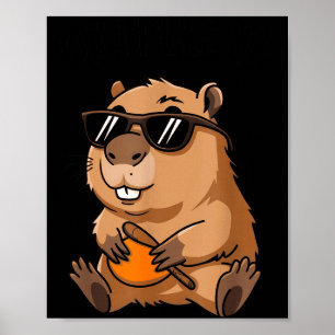 Lustiger Groundhog Ok I Pull Up Sungles  Poster