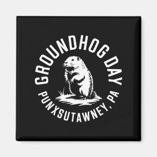 Lustiger Groundhog Punxsutawney Groundhog Day Scha Magnet
