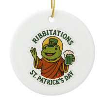 Lustiger grüner Frosch St. Patrick's Day