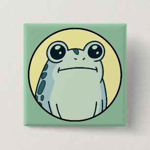 Lustiger grüner toternst Frog Toad Button