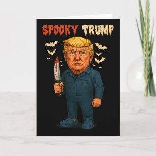 Lustiger Gruseliger Trump Horror Amerikanischer Fi Karte