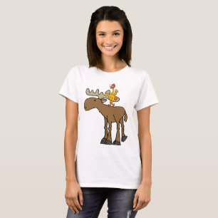 Lustiger Gummihuhn-Reitelch-Cartoon T-Shirt