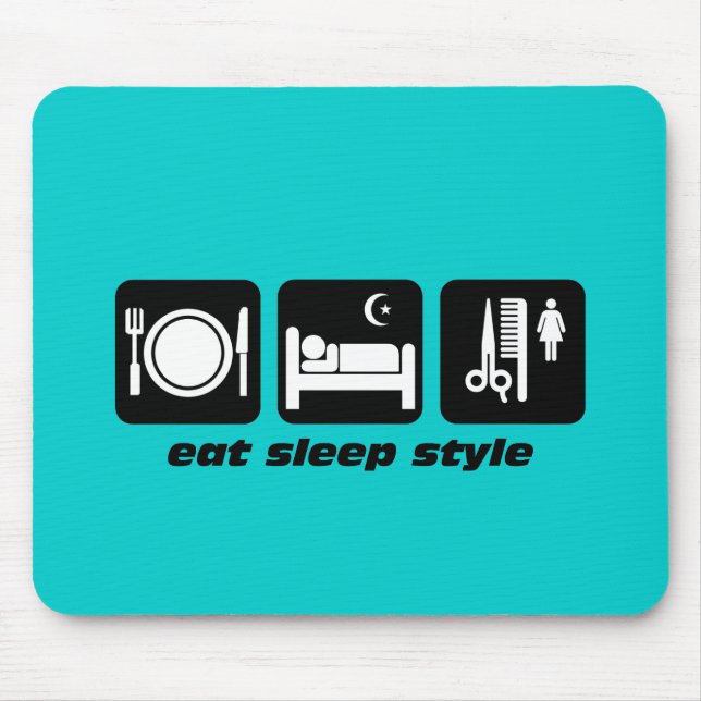 Lustiger Haar-Stylist Mousepad (Vorne)