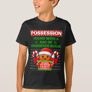Lustiger Häftling aus Lebkuchen Weihnachten passen T-Shirt