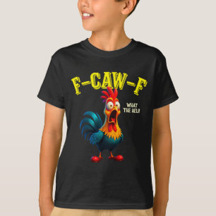 Lustiger Hahn F-caw-f Was der Heli-Hahn Humor T-Shirt