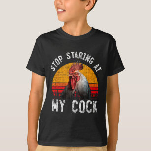 Lustiger Hahn Hühner Hör auf mein Geschenk anzusta T-Shirt
