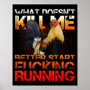 Lustiger Hahnenkampf Poster