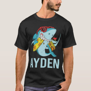 Lustiger Hai - Ayden Name T-Shirt