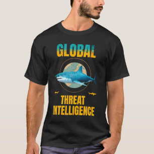 Lustiger Hai Cyber-Sicherheits-Experte T-Shirt
