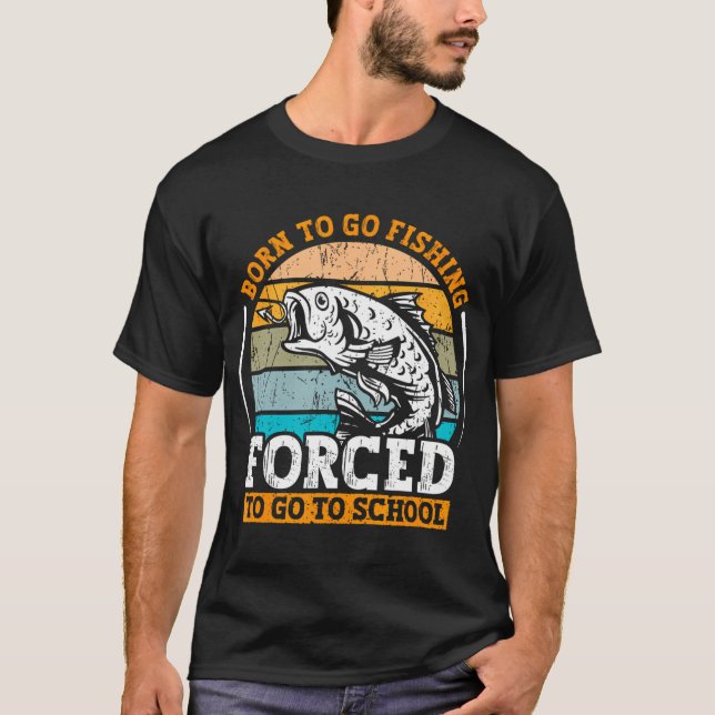 Lustiger Haifisch-Angler mit Dollar-Geldköder T-Shirt (Vorderseite)