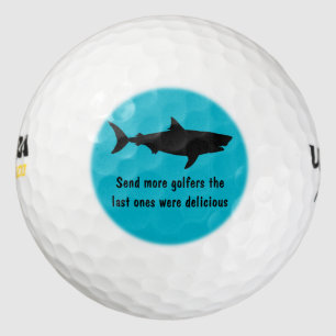 Lustiger Haifisch-Entwurf Golfball