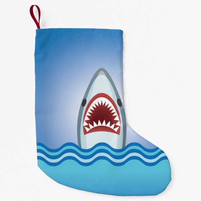 Lustiger Haifisch Kleiner Weihnachtsstrumpf (Vorderseite)