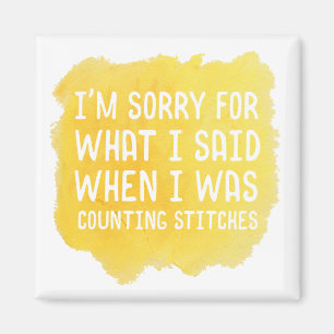 Lustiger Häkelstich Magnet