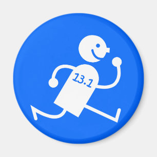 Lustiger Halbmarathon Magnet