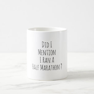 Lustiger Halbmarathonläufer Marathonläufer Laufen Kaffeetasse
