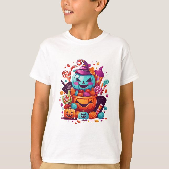 lustiger Halbwaschkürbis T-Shirt (Vorderseite)
