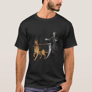 Lustiger Halloween Deutscher Schäferhund und der S T-Shirt