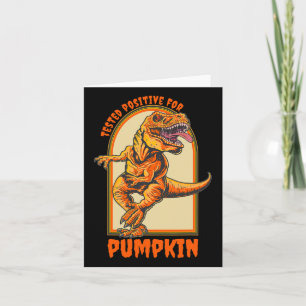 Lustiger Halloween-Dinosaurier wurde positiv auf K Karte