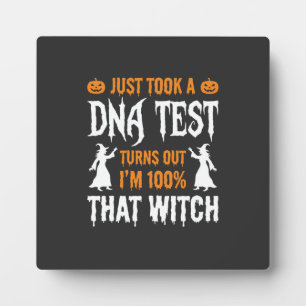 Lustiger Halloween-DNA-Test-Hexen-Grafik Fotoplatte