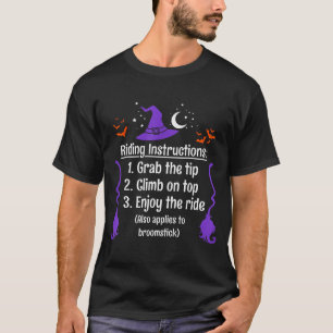 Lustiger Halloween Erwachsener Sarkasmus Humor Hex T-Shirt