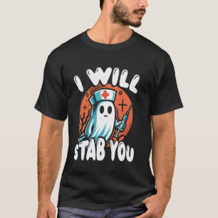 Lustiger Halloween für Frauen Krankenschwester RN T-Shirt