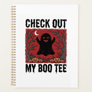 Lustiger Halloween-Geist Boo T-Shirt Vintage Vekto Planer