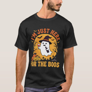 Lustiger Halloween-Geist Ich bin nur hier für das T-Shirt