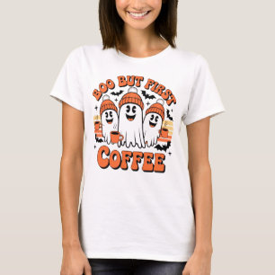 Lustiger Halloween-Geist Kaffeeliebhaber Süßer Gru T-Shirt