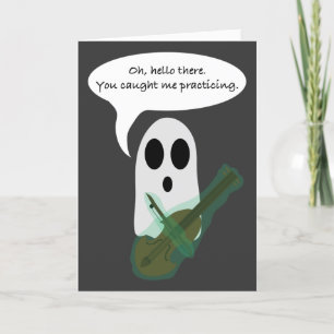 Lustiger Halloween-Geist Karte